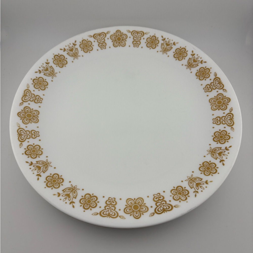 Vintage Corelle Butterfly Gold Dinner Plates Set of 6 - Picture 2 of 4